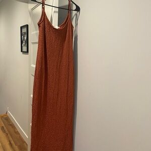 Rust Orange Maxi Dress